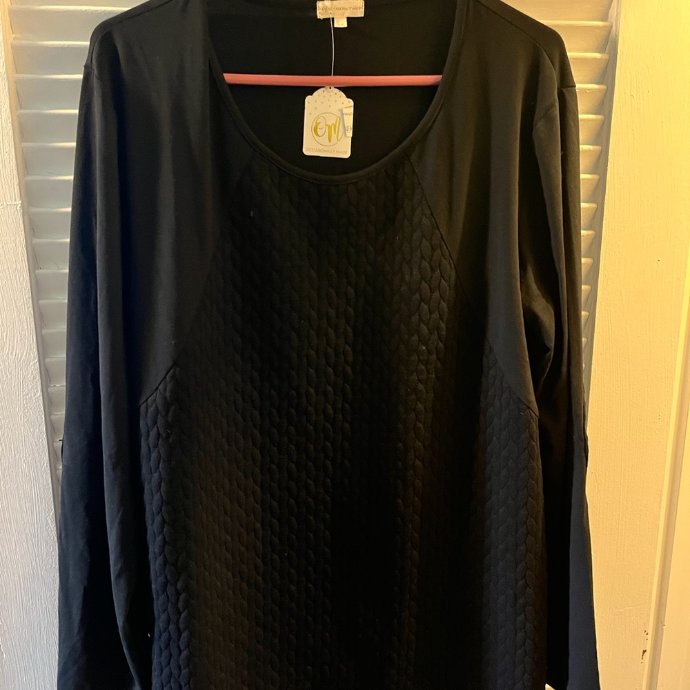 Occasionally Made Black Top, size xx